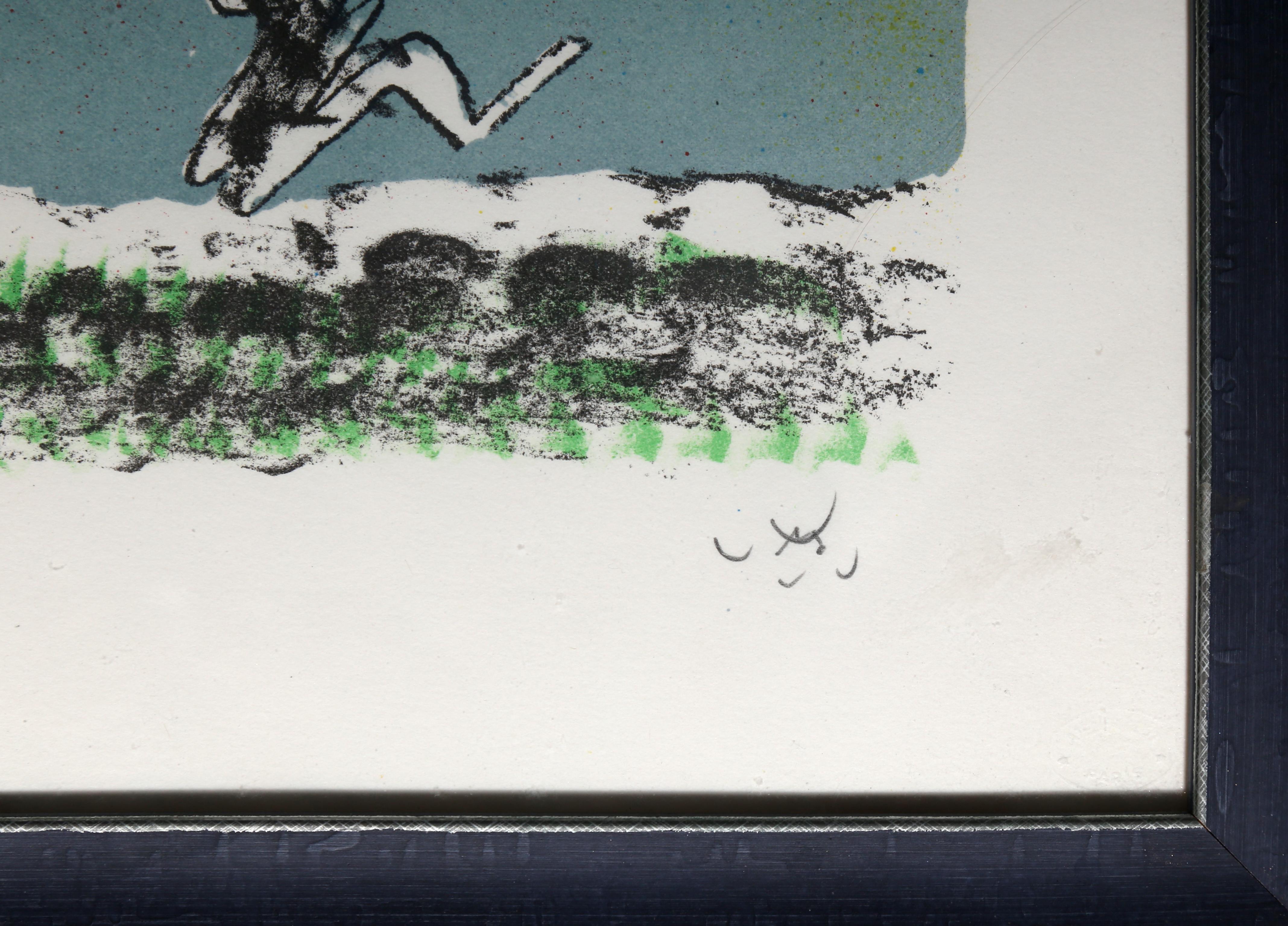 Comique Trippe XVI de Roberto Matta, chilien (1911-2002)
Date : 1974
Lithographie, signée et numérotée au crayon
Edition de 56/60
Taille de l'image : 12.25 x 17.25 pouces
Taille : 41,28 x 52,07 cm (16,25 x 20,5 in)
Taille du cadre : 18 x 22.58