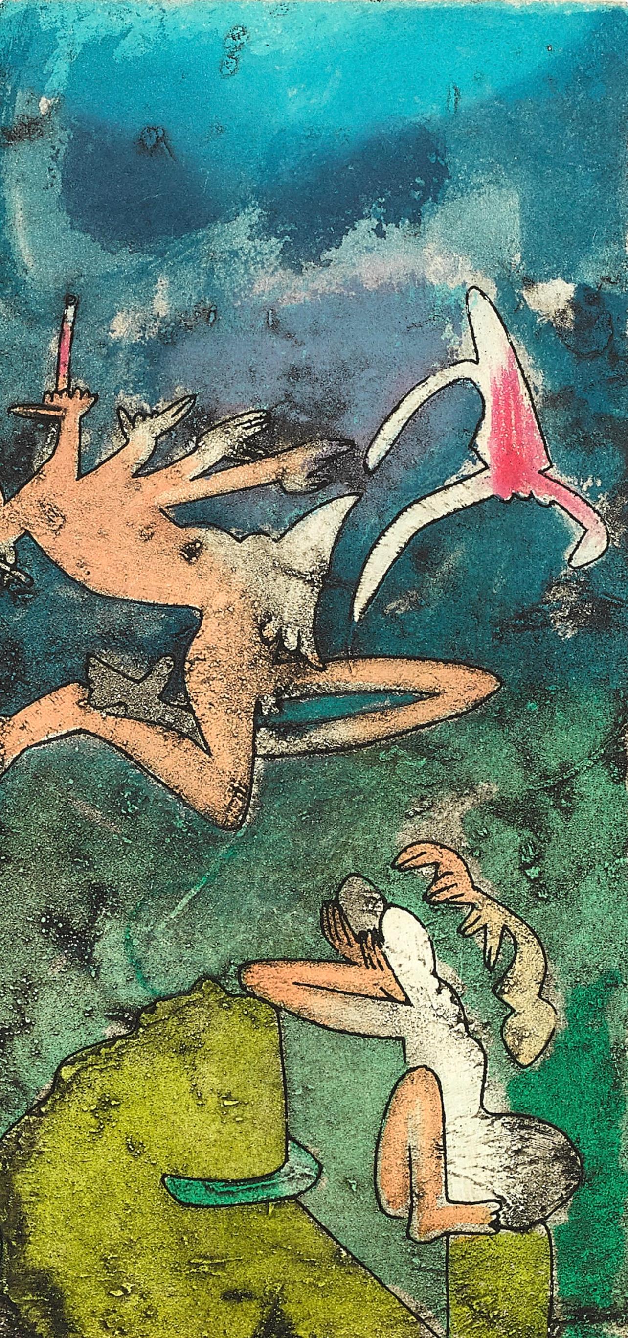 Composition (Sabatier 393), Centre Noeuds, Roberto Matta For Sale 1