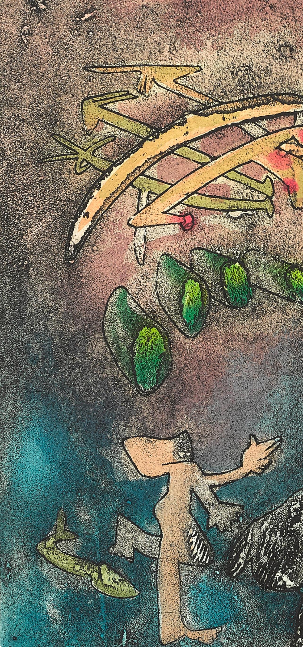 Composition (Sabatier 393), Centre Noeuds, Roberto Matta For Sale 1