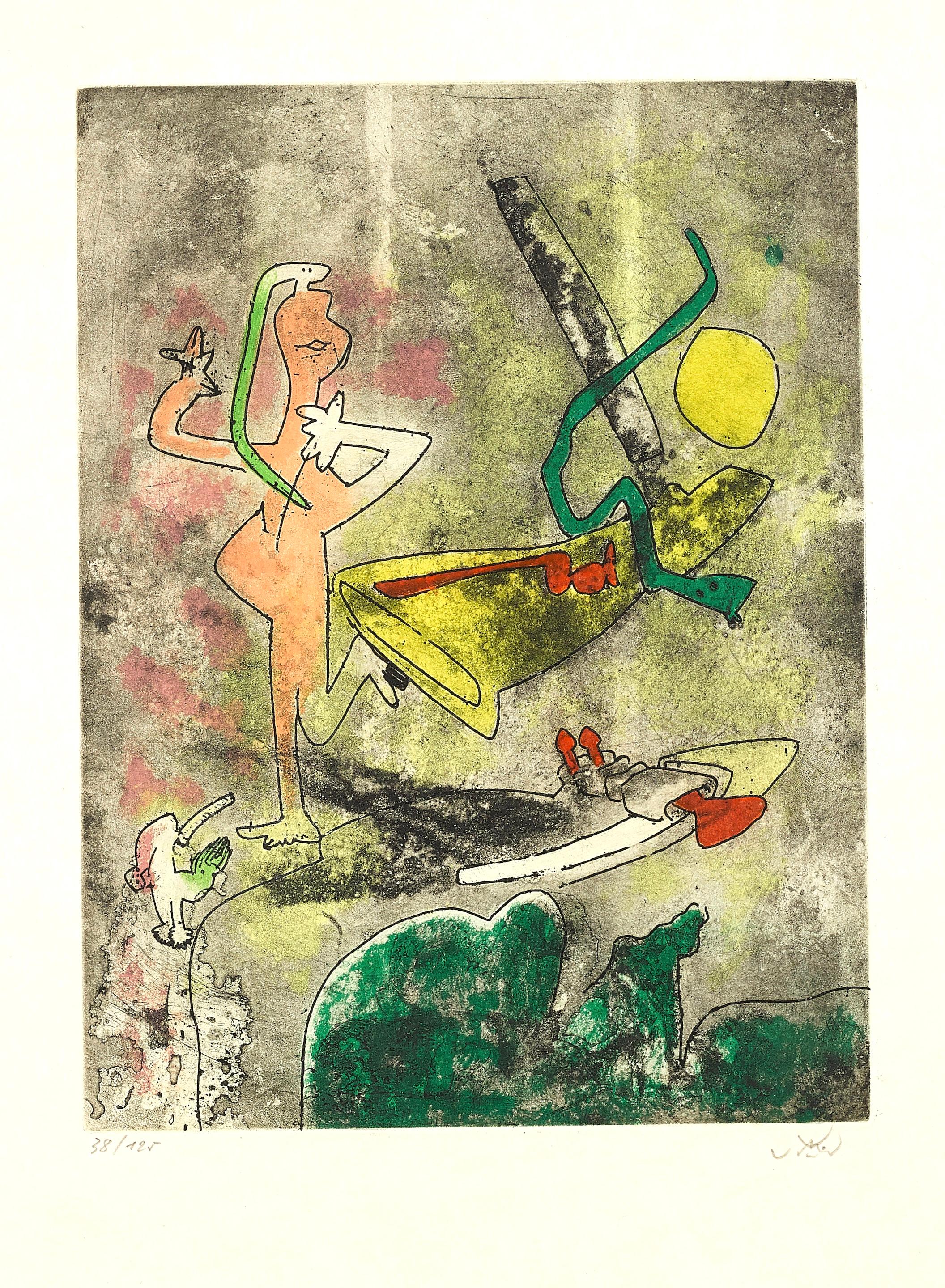 Composition (Sabatier 393), Centre Noeuds, Roberto Matta For Sale 4