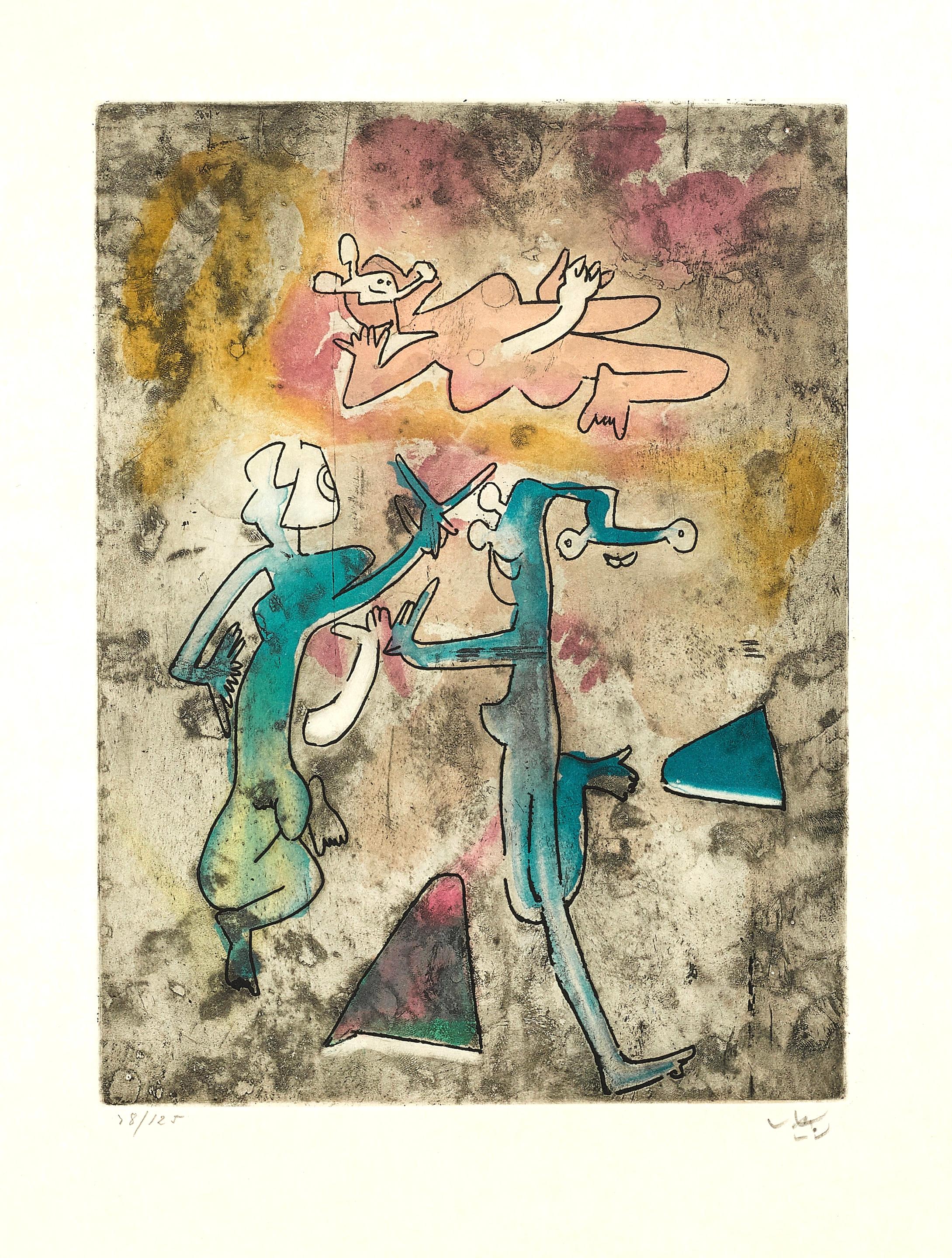 Composition (Sabatier 393), Centre Noeuds, Roberto Matta For Sale 4