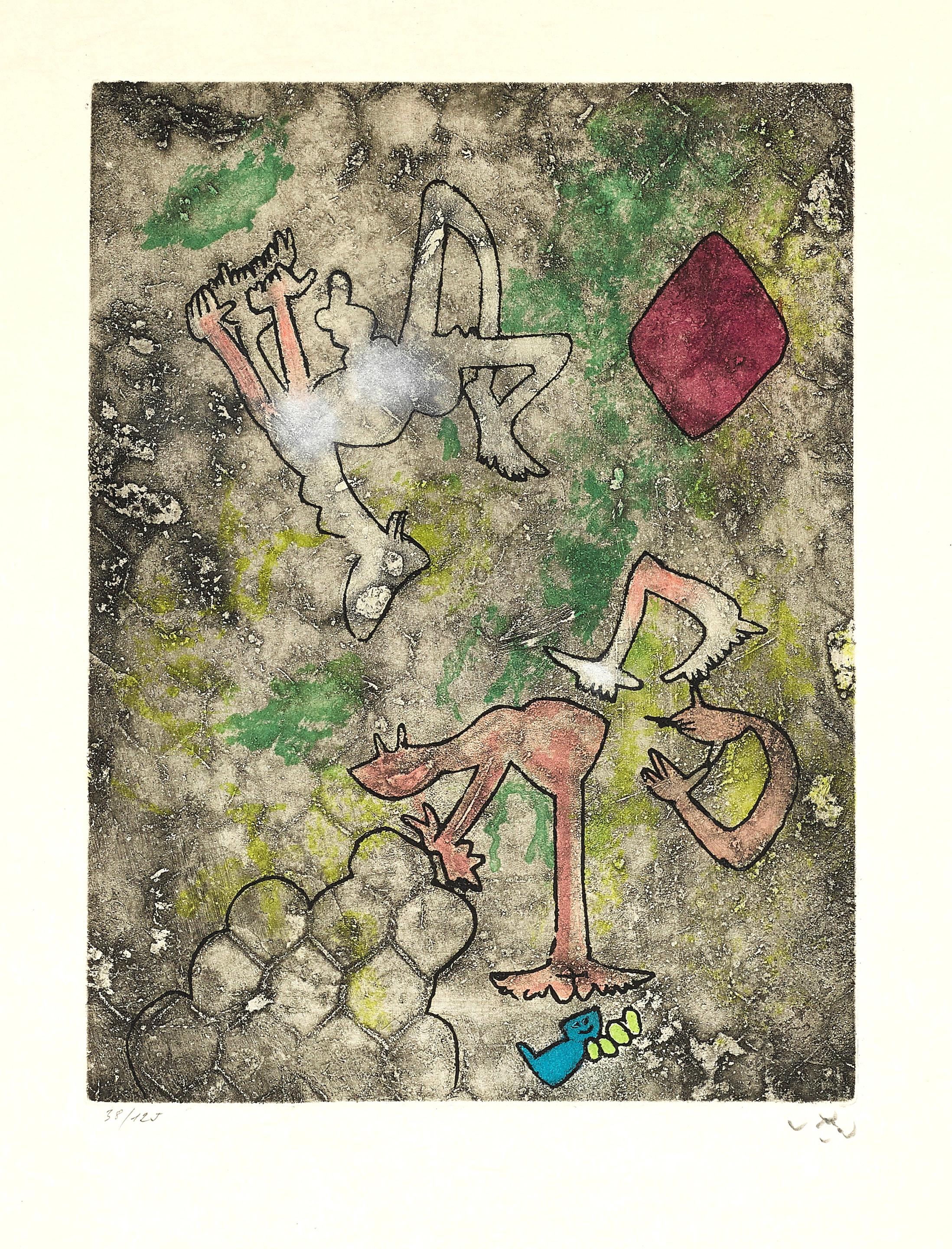 Composition (Sabatier 393), Centre Noeuds, Roberto Matta For Sale 4