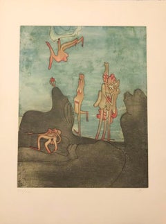 Così Fan Tutte - Original Etching by Roberto Matta - 1970