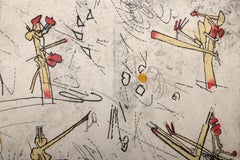 Cosmicstrip I, Aquatint Etching by Roberto Matta