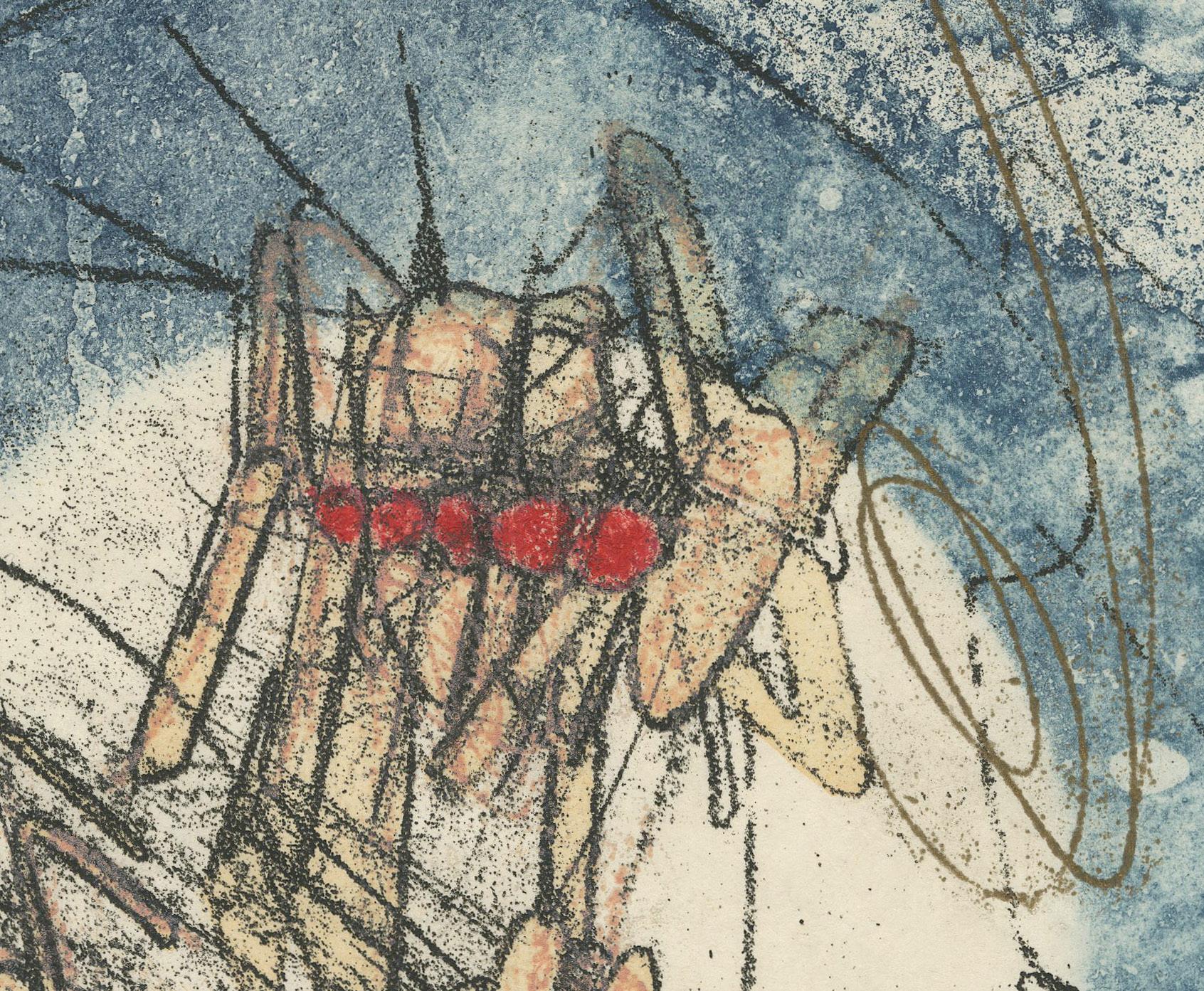 De trace de pas de trace de… - Surrealist Print by Roberto Matta