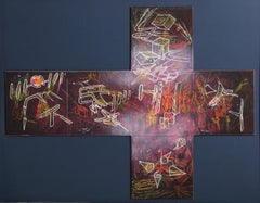 Des-Monstration, Surrealist Etching with Aquatint by Roberto Matta