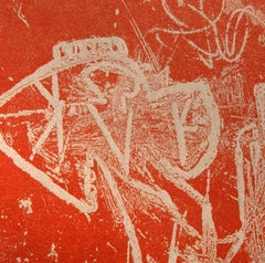 Biglietto d'auguri, acquaforte surrealista di Roberto Matta