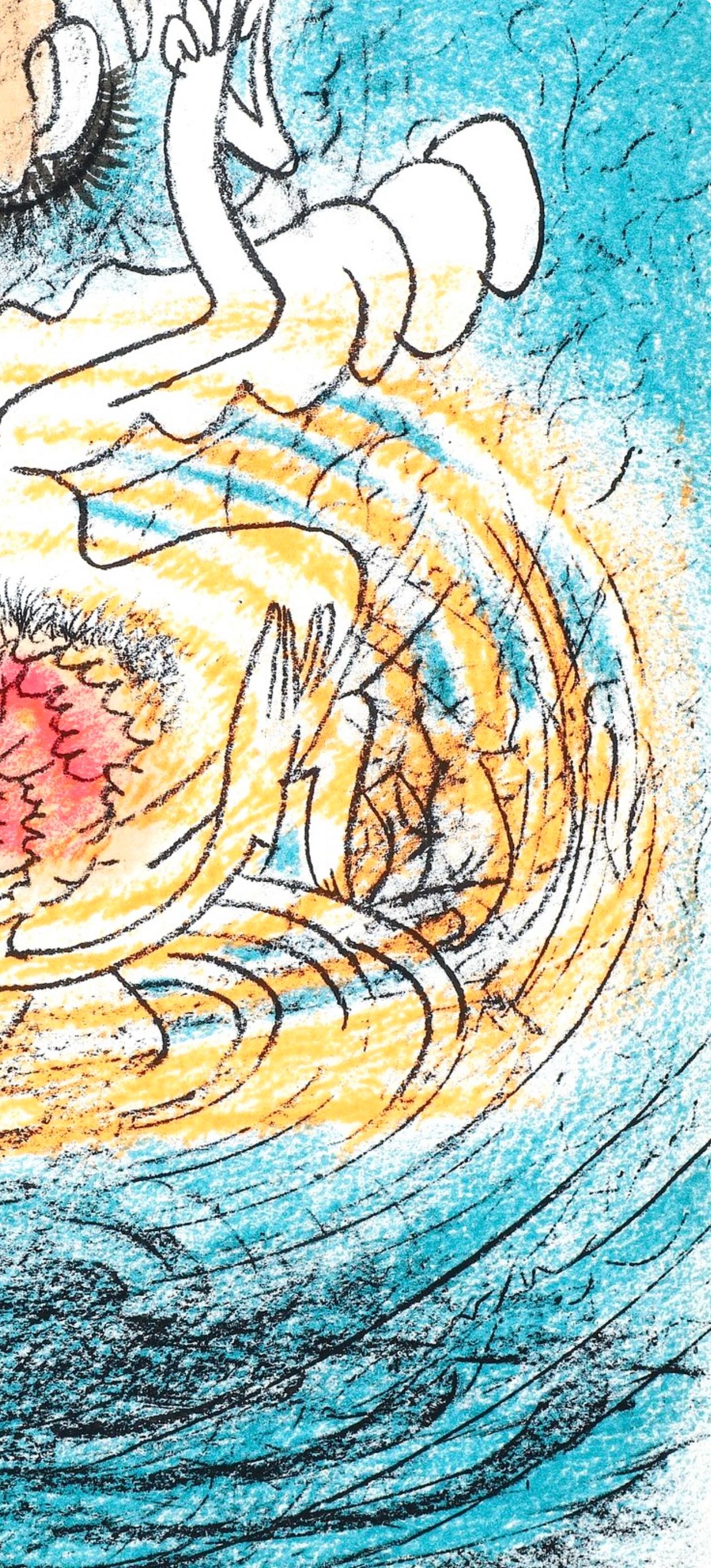 Hommage à Dorothea Tanning, Société internationale d'art XXe siècle - Gris Abstract Print par Roberto Matta