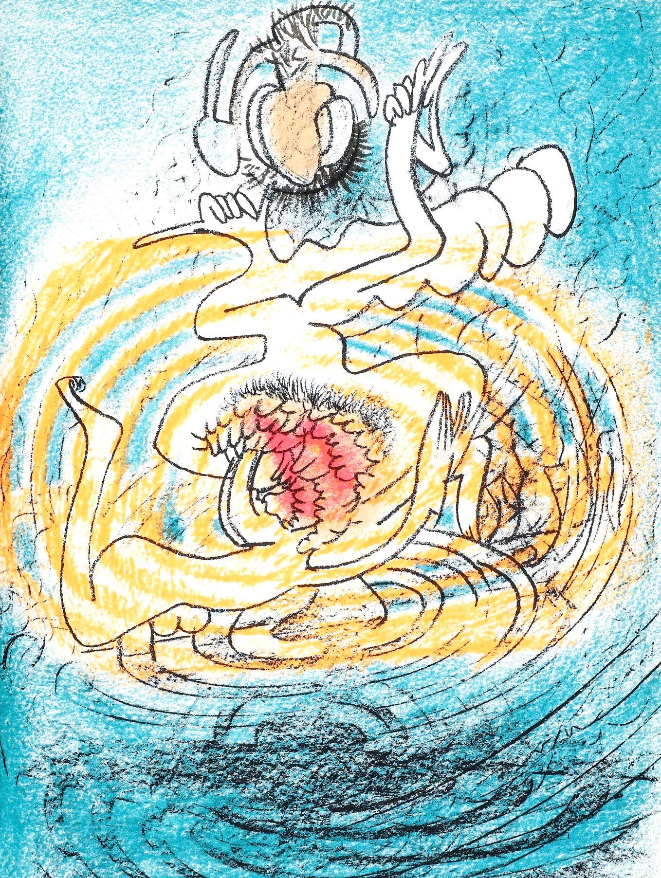 Abstract Print Roberto Matta - Hommage à Dorothea Tanning, Société internationale d'art XXe siècle