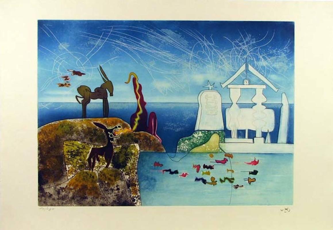 Hours of the Day Series, 8am - Print by Roberto Matta