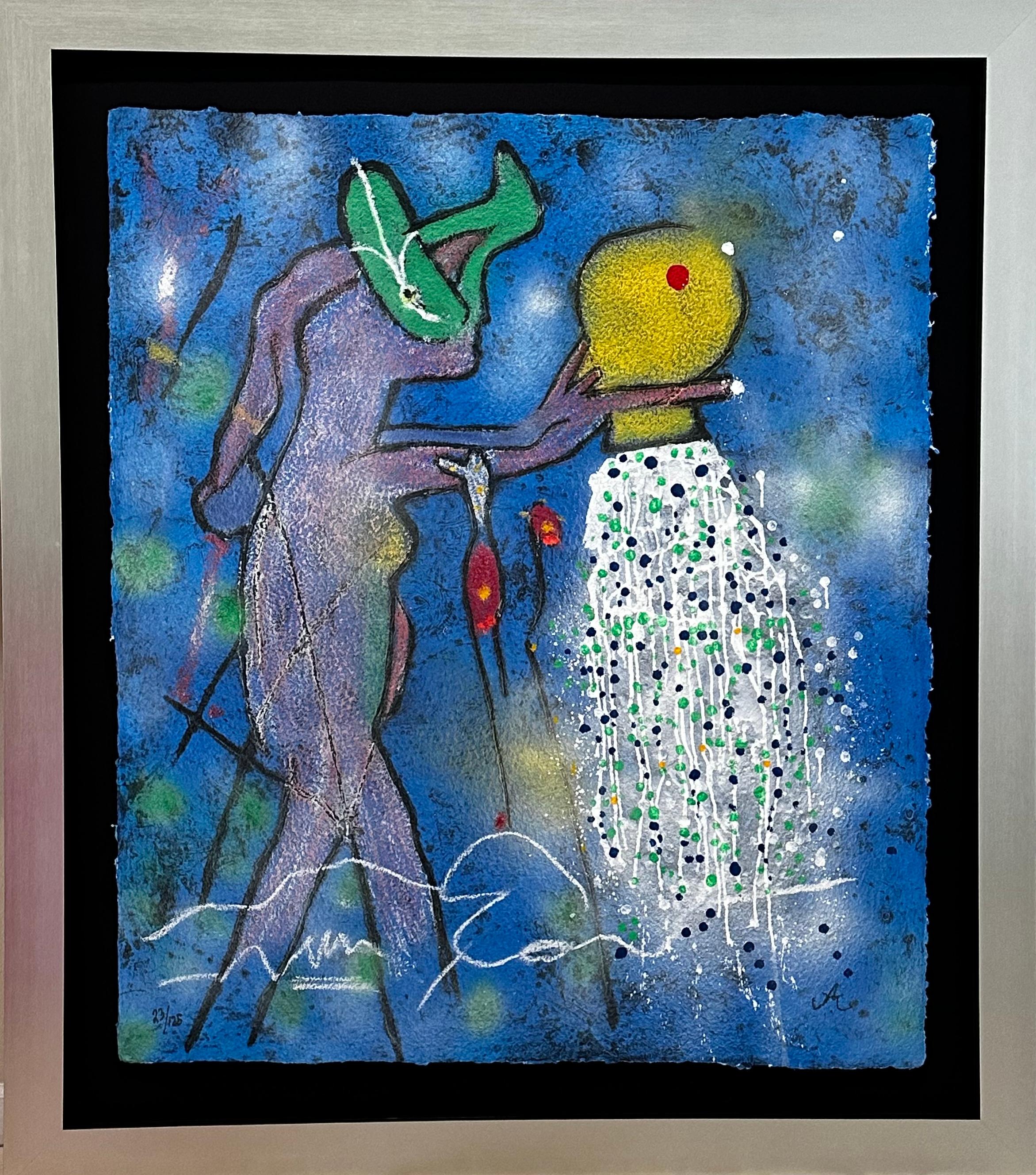 Roberto Matta Abstract Print - La Dulce Acqua Vita