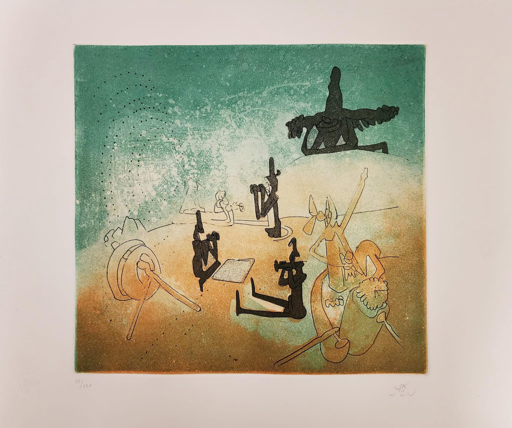 Roberto Matta Interior Print - L'AUTOAPOCALIPSE I