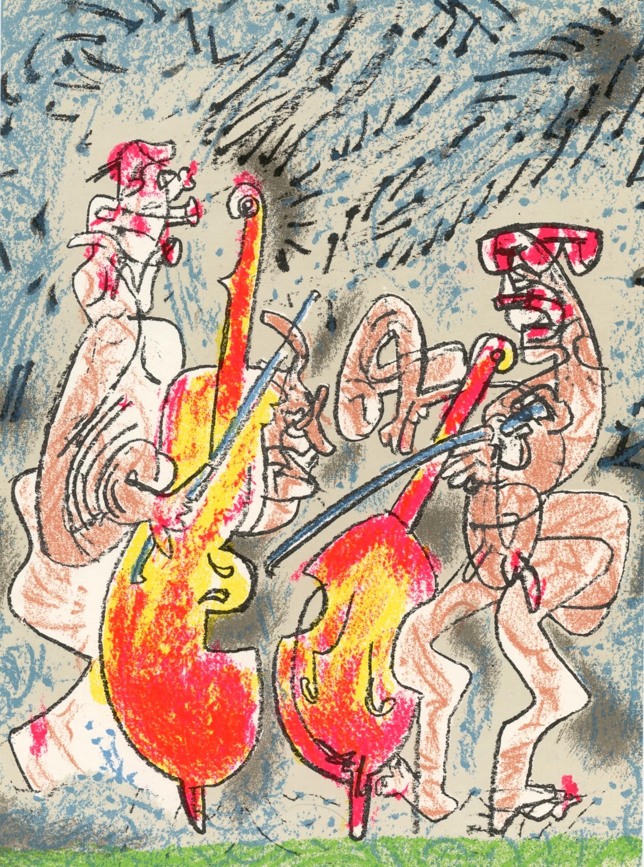 Roberto Matta Abstract Print - Matta, Composition, Ediciones Polígrafa, Redfern Gallery (after)