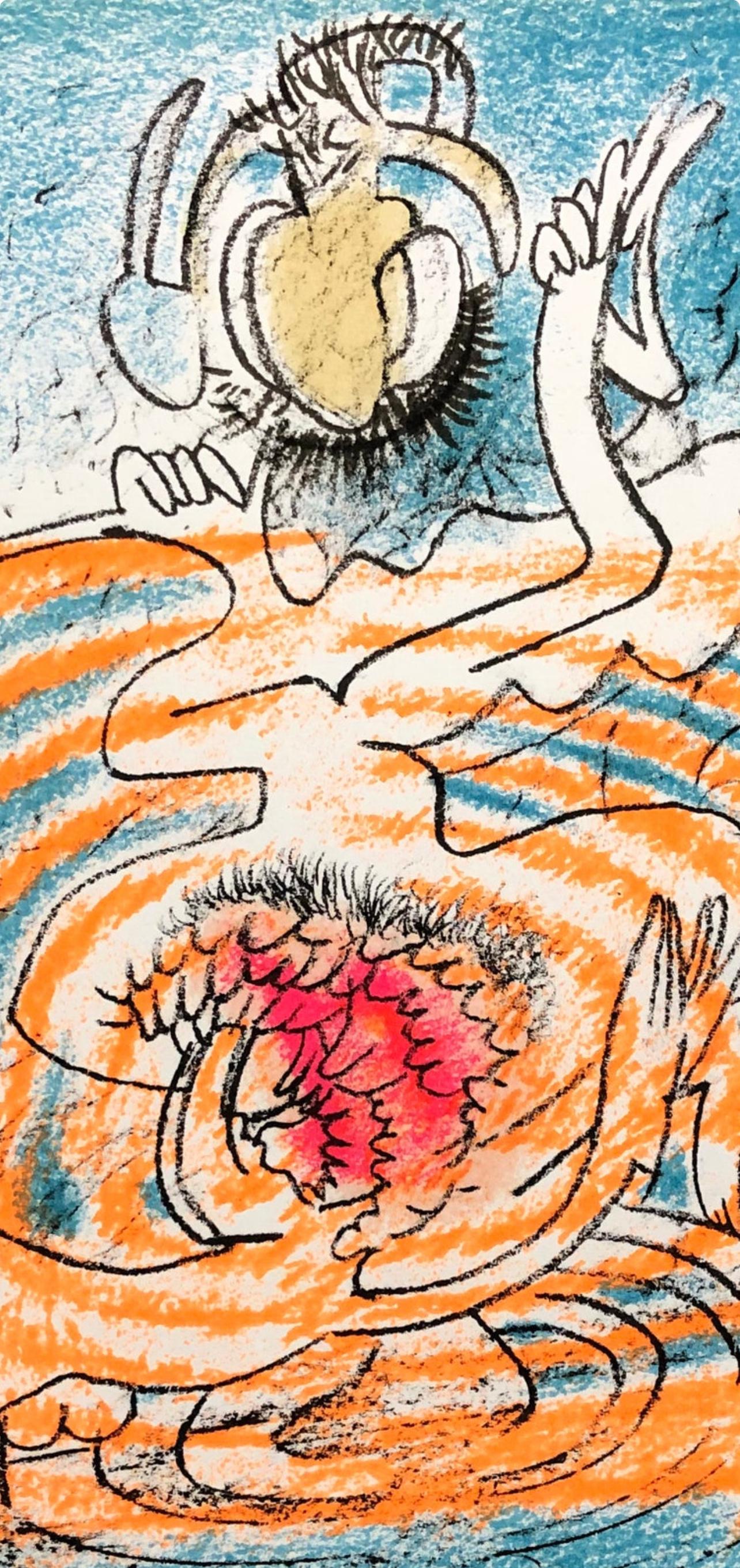 Lithographie sur papier vélin. Inscription : Non signé et non numéroté, tel que publié. Bon état. Notes : Extrait du volume XXe Siècle, Hommage à Dorothea Tanning, 1977. Publié et imprimé sous la direction de Gualtieri di San Lazzaro, éditeur,