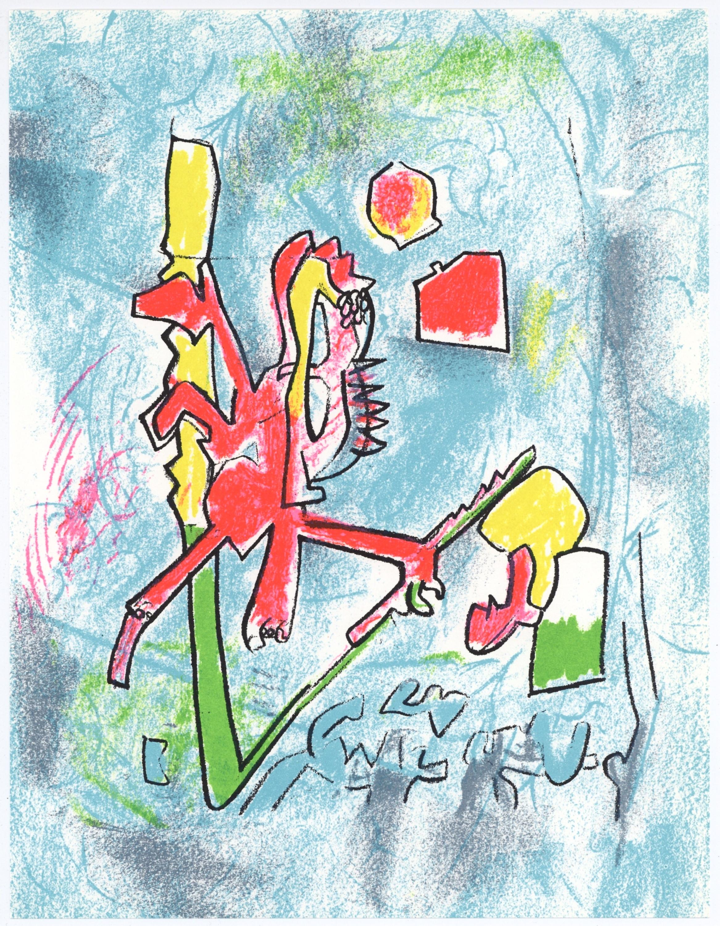 Lithograph on vélin paper. Inscription: Unsigned and unnumbered, as issued. Good condition. Notes: From the volume, XXe Siècle, Nº45, 1975. Published and printed under the direction of Gualtieri di San Lazzaro, éditeur, Paris, by Société