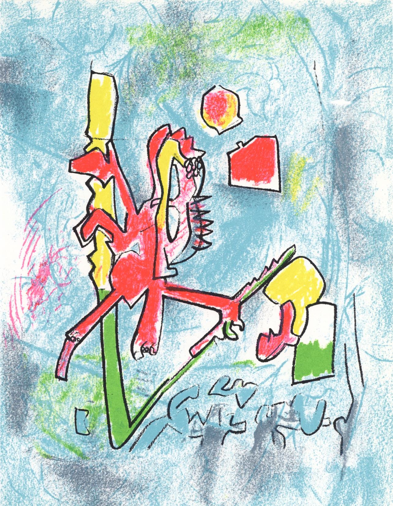Roberto Matta Abstract Print - Matta, Composition, XXe Siècle (after)