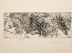 Max Clarac-Serou vous presente Ses meilleurs voeux, Radierung von Roberto Matta