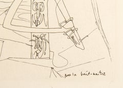 Par La Bait Naitre, Surrealist Etching by Roberto Matta