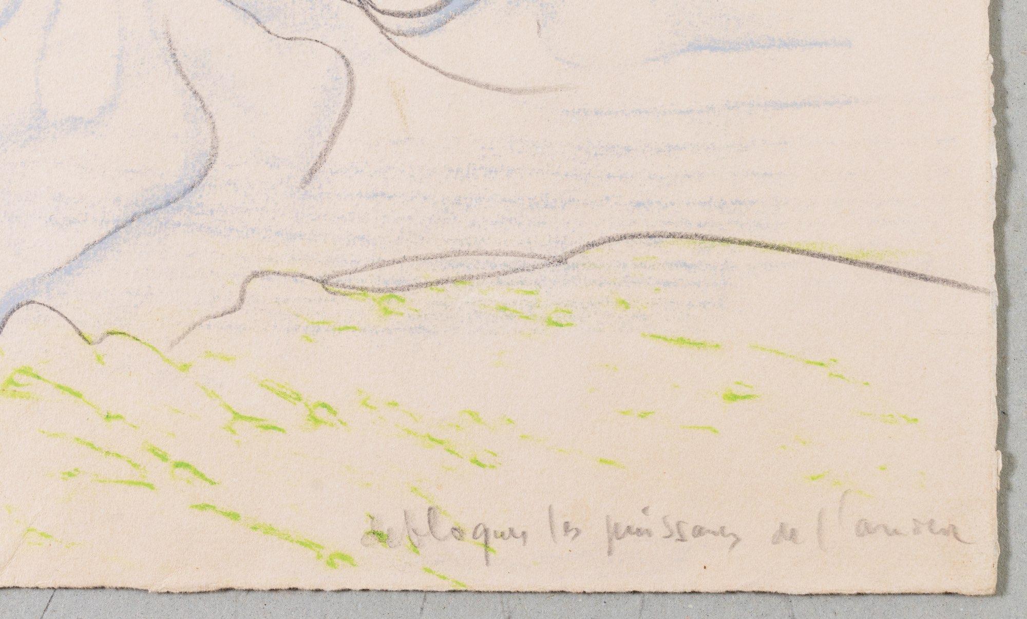 Roberto Matta (1911-2002) - Colored crayons and graphite on paper - 1965 For Sale 2