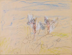 Roberto Matta (1911-2002) - Crayons colorés et graphite sur papier - 1965