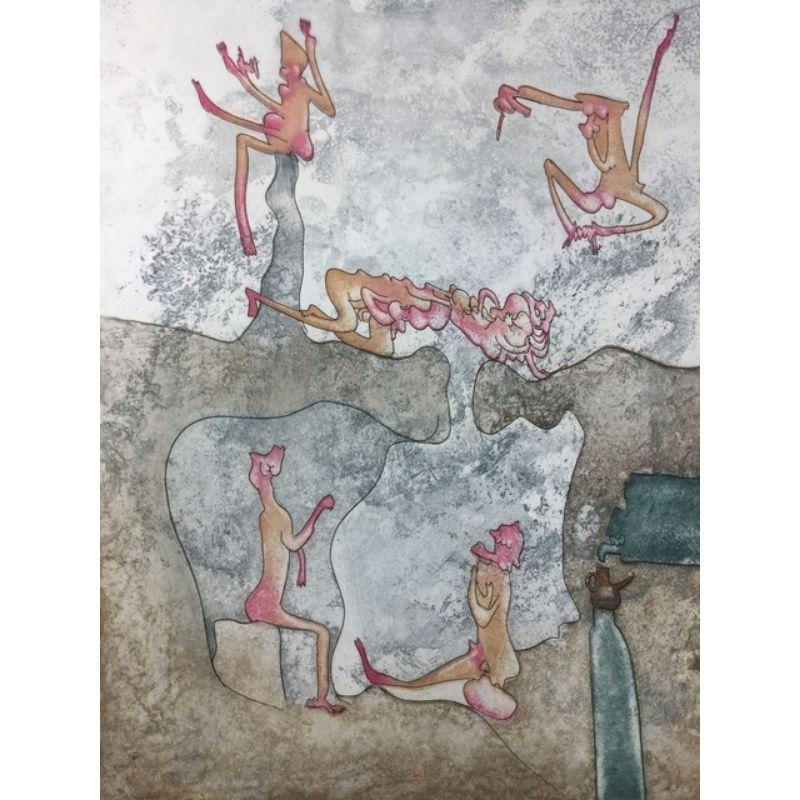 Roberto Matta (1911 - 2002) - Così Fan Tutte - Hand Signed Etching and Aquatint, 1970

Additional Information:
Material: Hand signed etching and aquatint
Edited in 1970
Limited edition in 100 exemplars in cardinal numbers on Arches paper
Signed in
