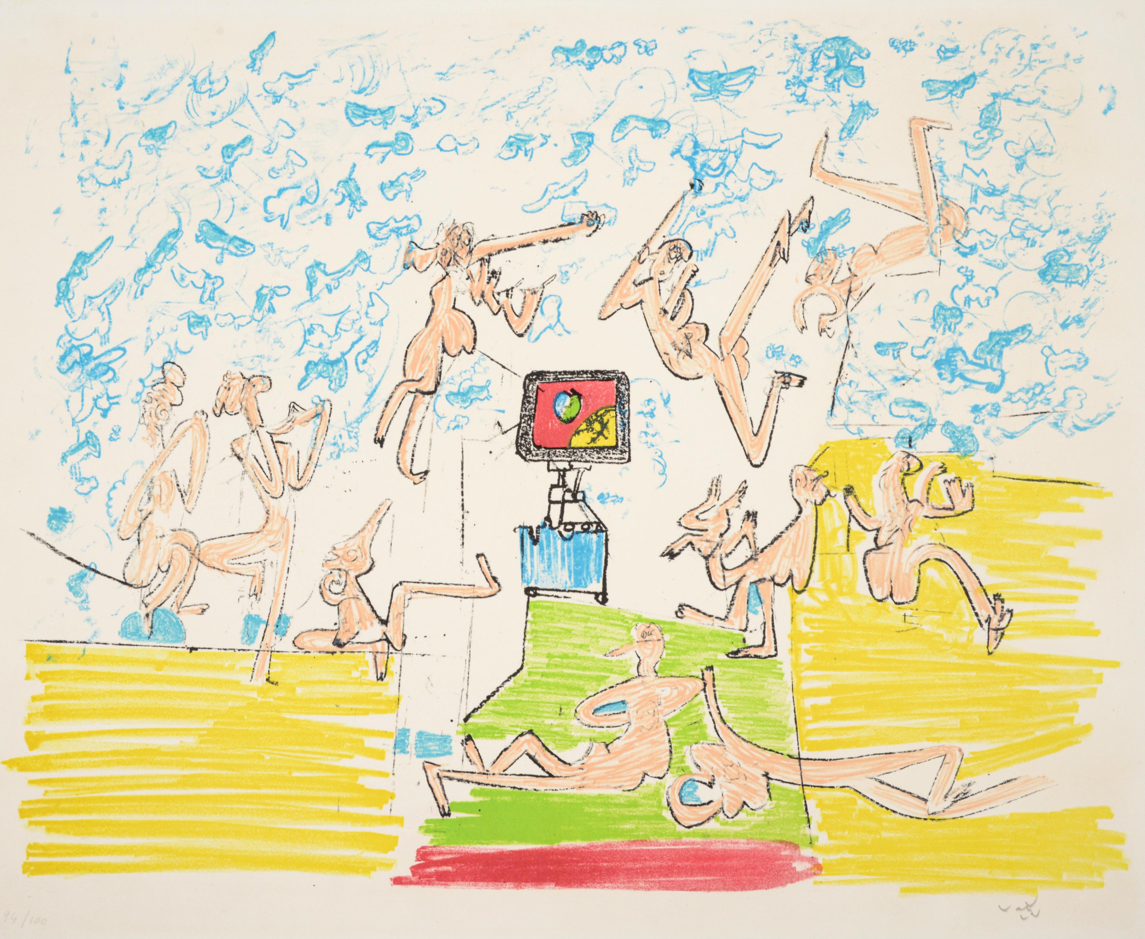 Roberto Matta FOG GOG MAGOG PLANCHE 6 Litografia in vendita 6