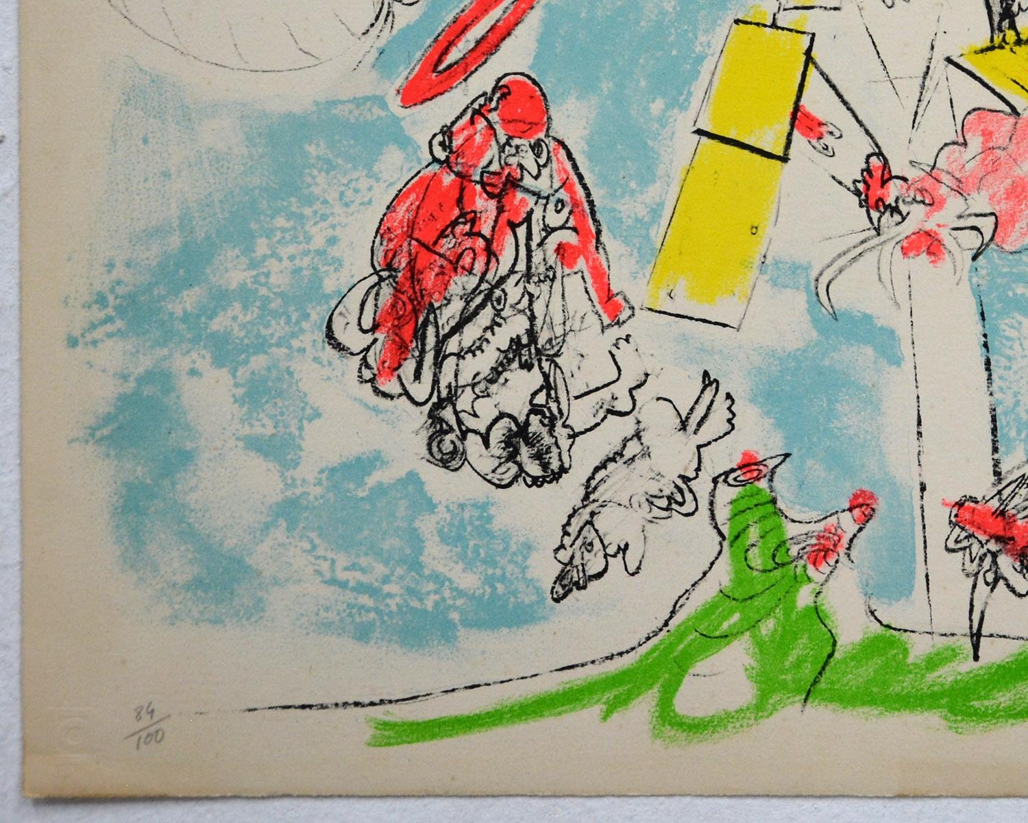 Roberto Matta, ¨Hecatomb of the Bulls V¨, 1971, Lithograph, 19.7x25.6 in 3