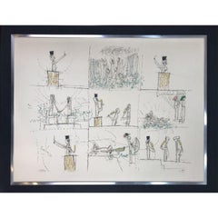 Roberto Matta - L’Anti Procés - Hand-Signed Lithography, 1973