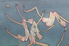 Sans Titre, Surrealist Aquatint Etching by Roberto Matta