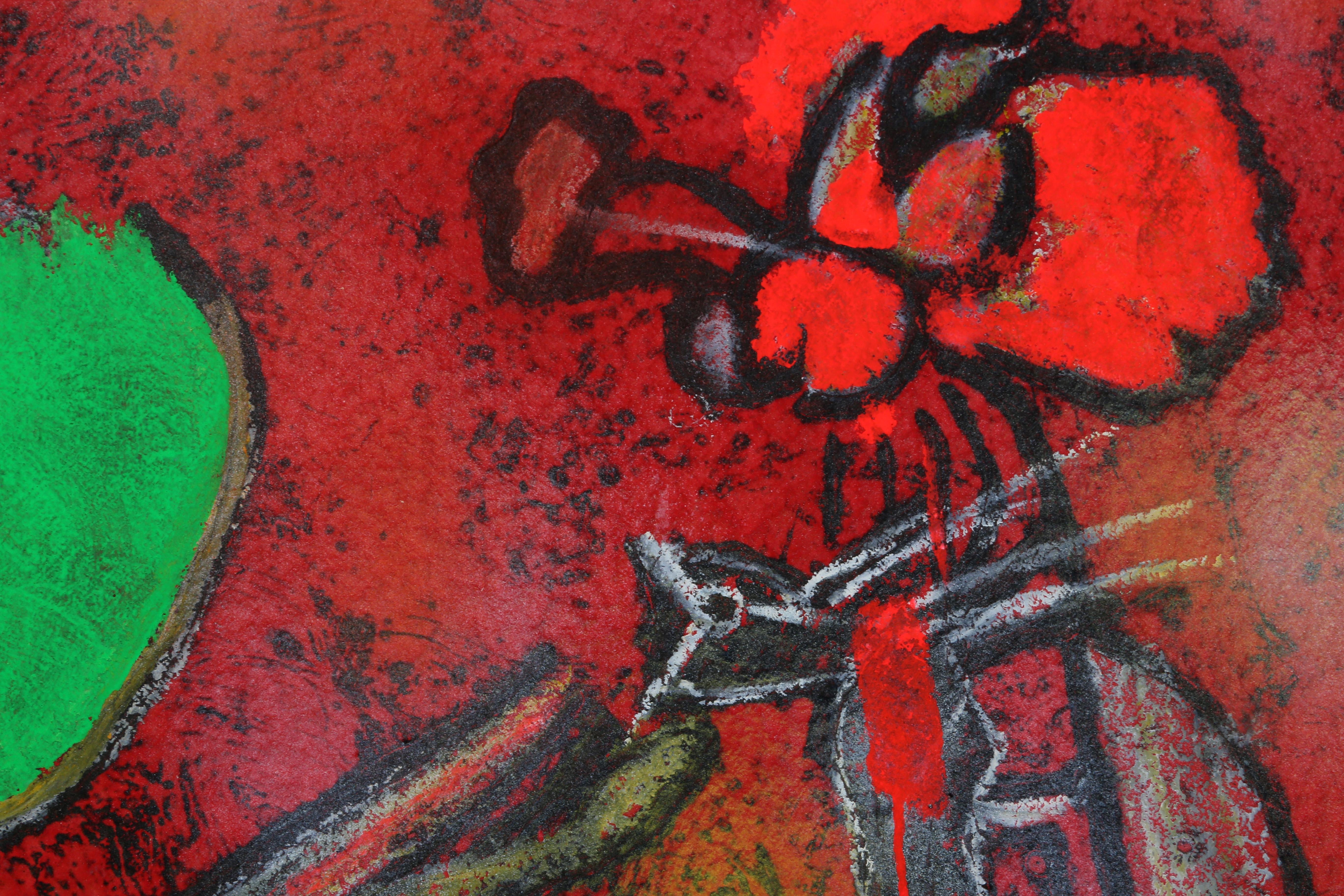 Il Vecchio del Mondo, acquaforte al carborundum di Roberto Matta in vendita 3