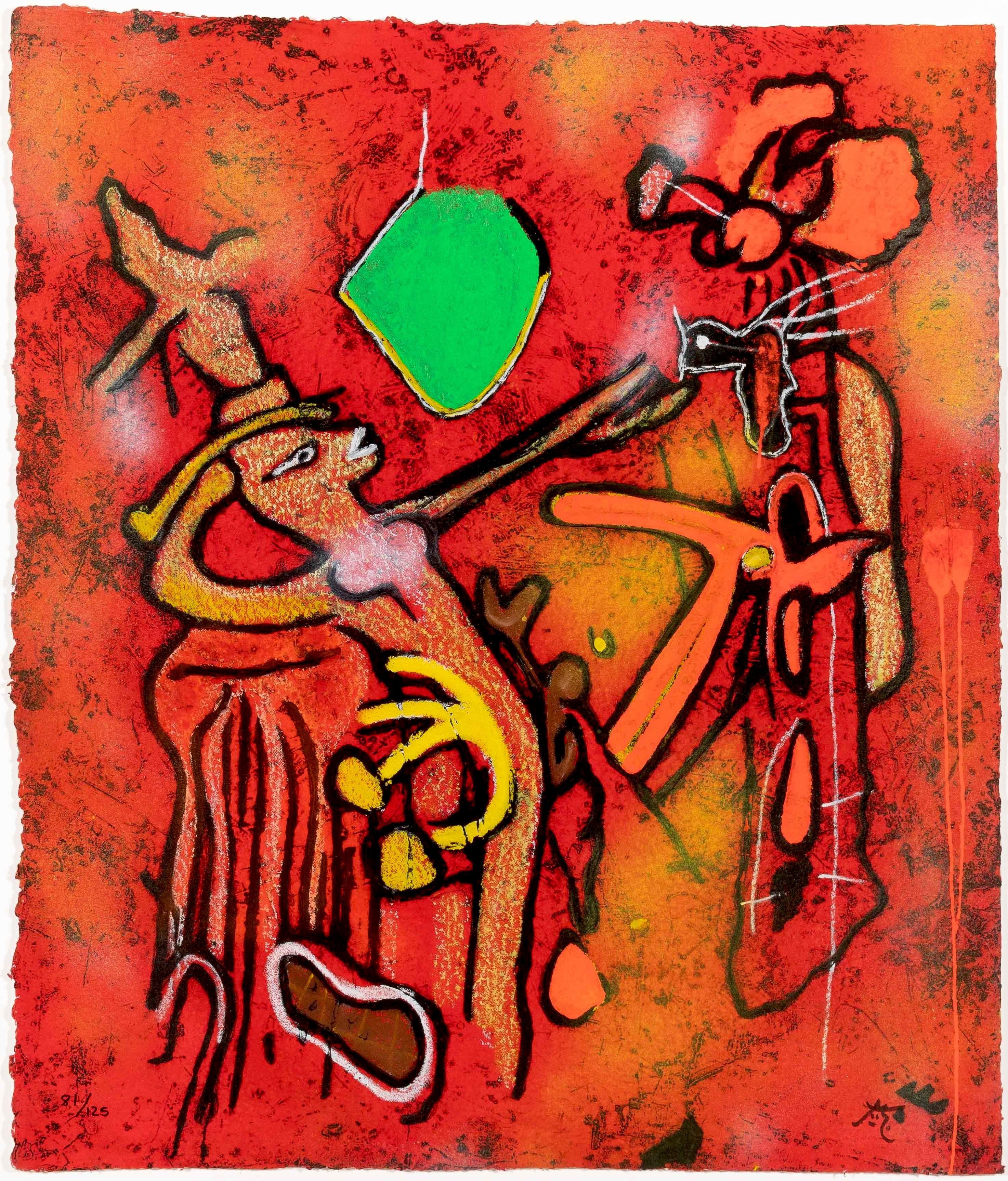 Abstract Print de Roberto Matta - El Seno del Mundo