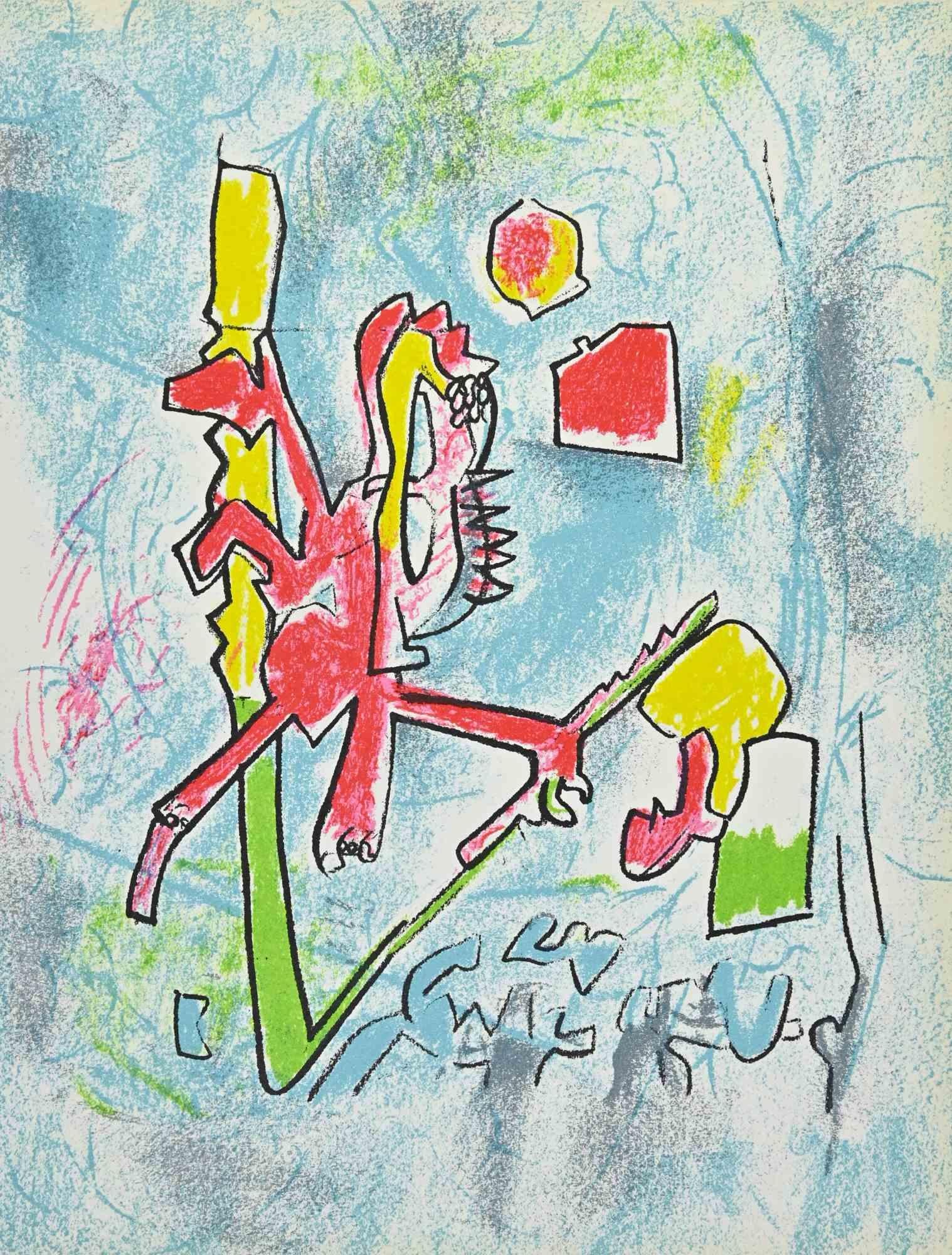 Tout se Tient -  Lithograph by Roberto Sebastian Matta - 1975