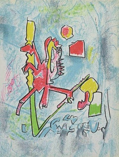 Tout se Tient -  Lithograph by R.S. Matta - 1975