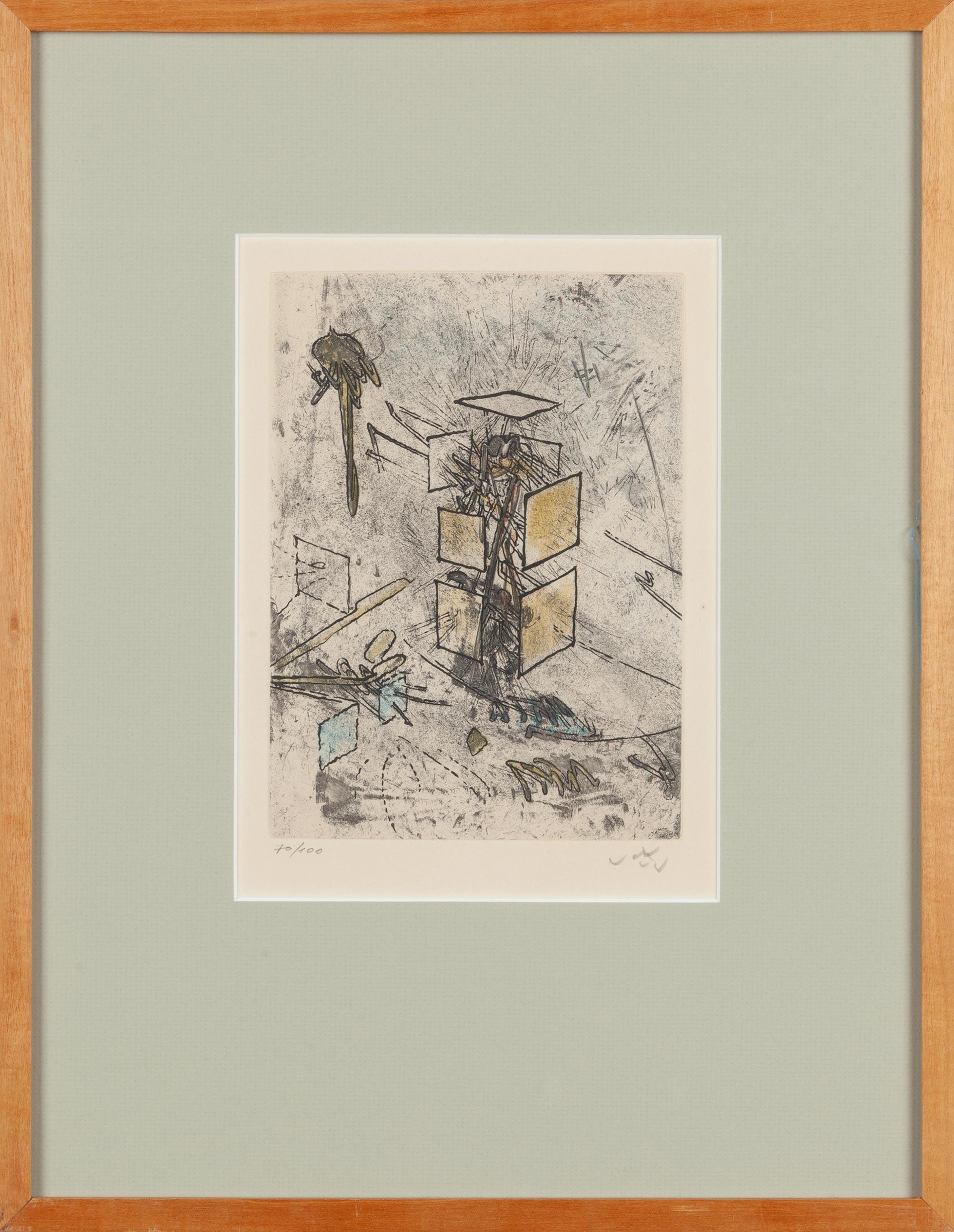 Roberto Matta Abstract Print - Untitled (8)