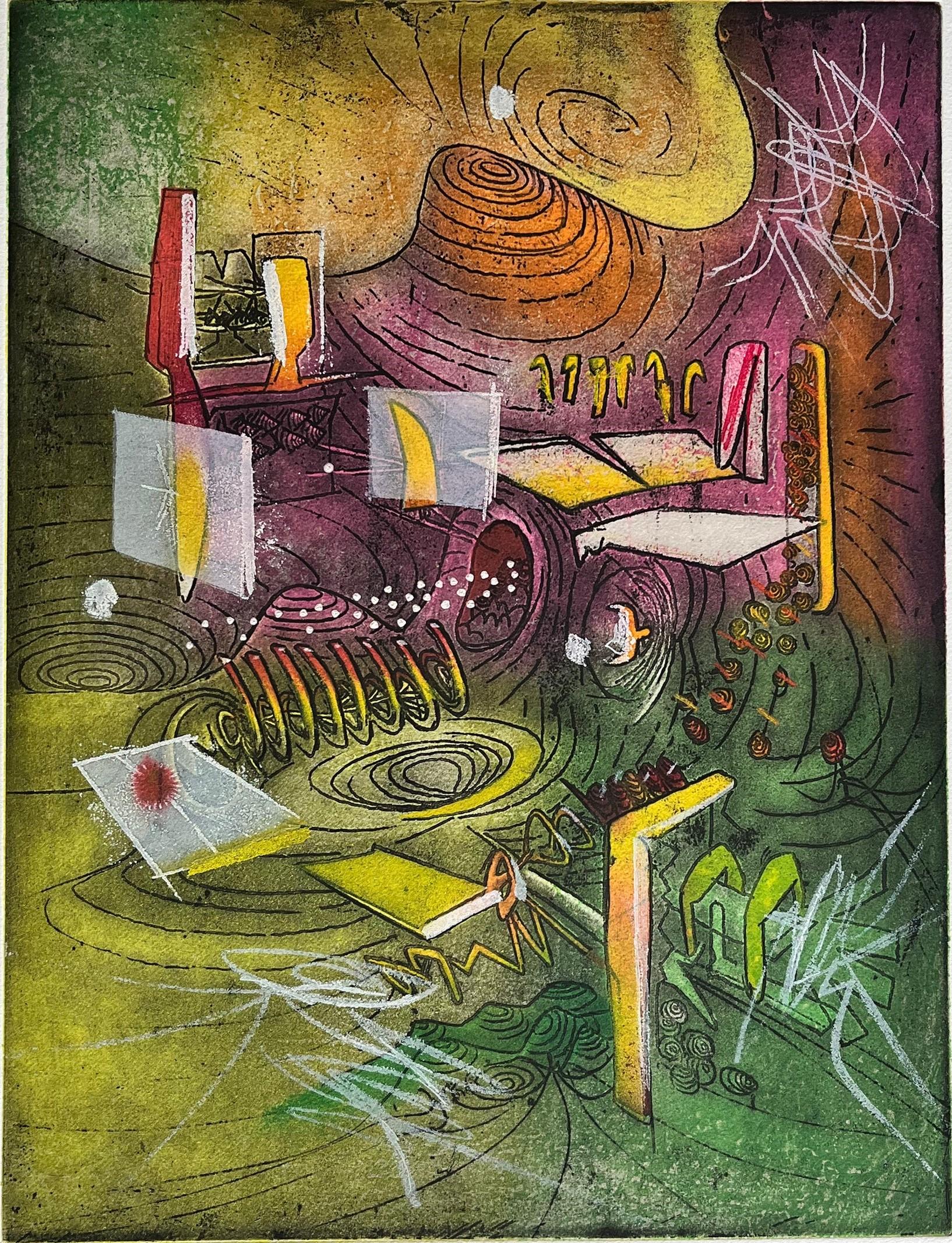 Abstract Print di Roberto Matta - Senza titolo