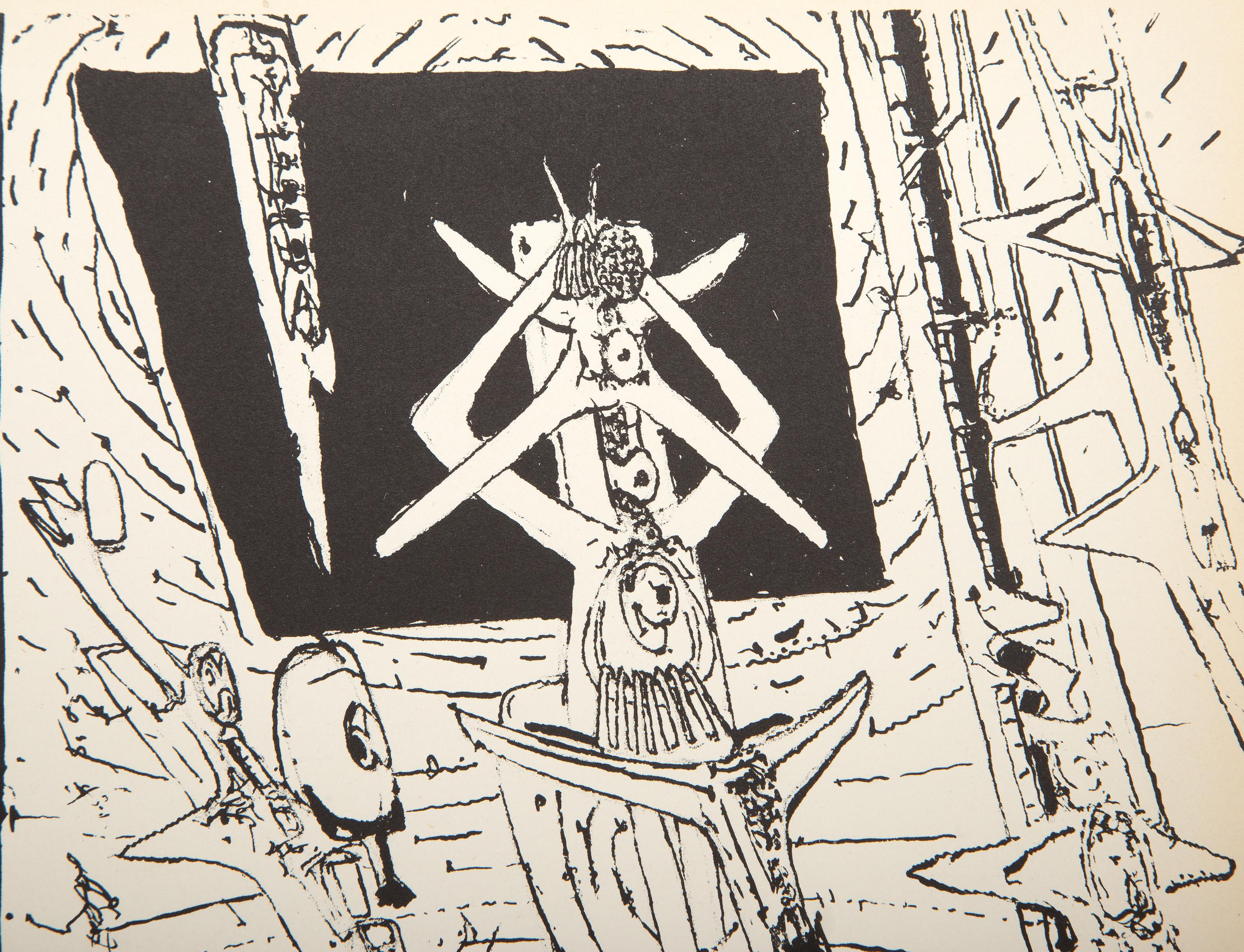 Senza titolo da Le Surrealisme en 1947, litografia surrealista di Roberto Matta in vendita 1