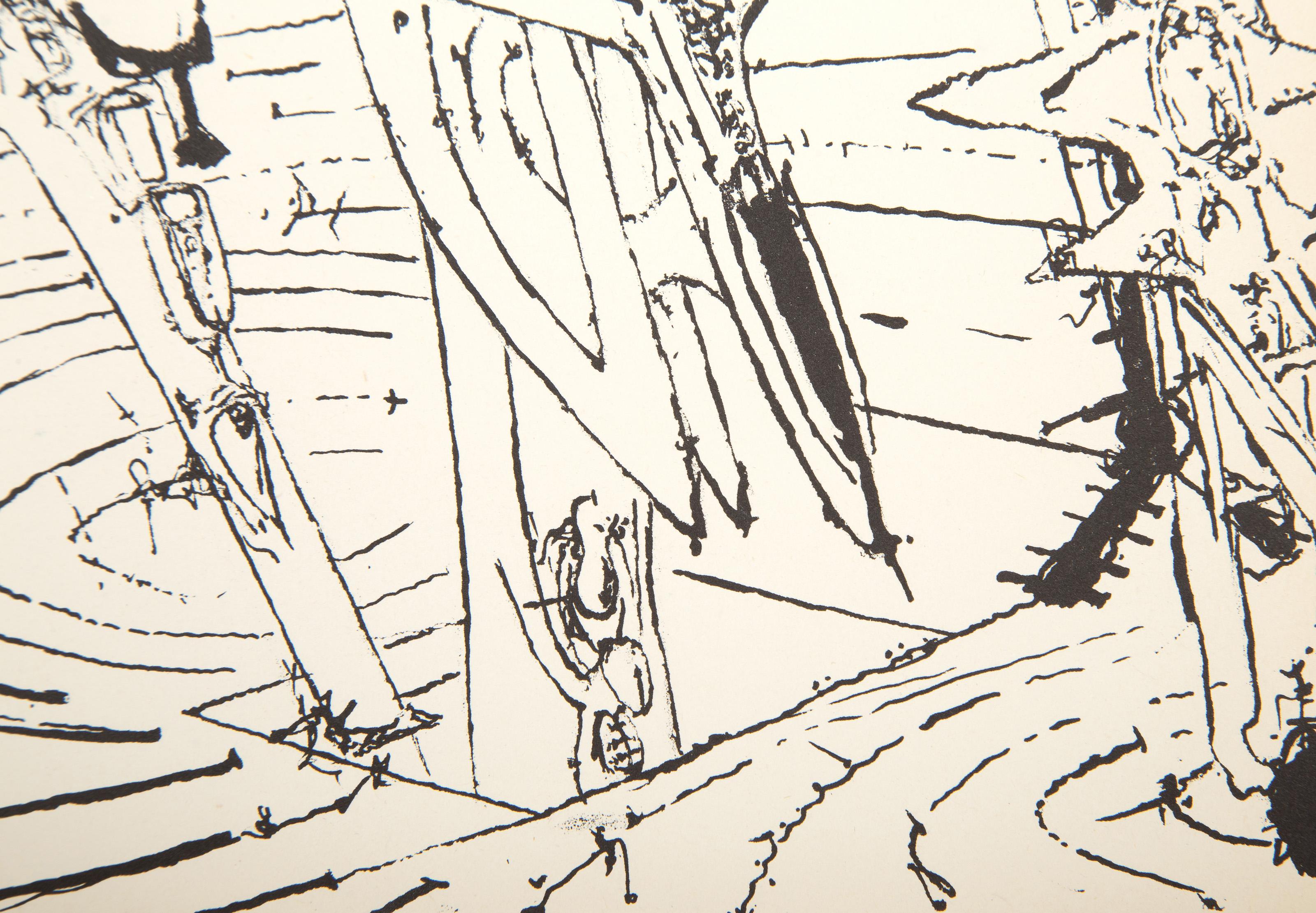 Senza titolo da Le Surrealisme en 1947, litografia surrealista di Roberto Matta in vendita 3