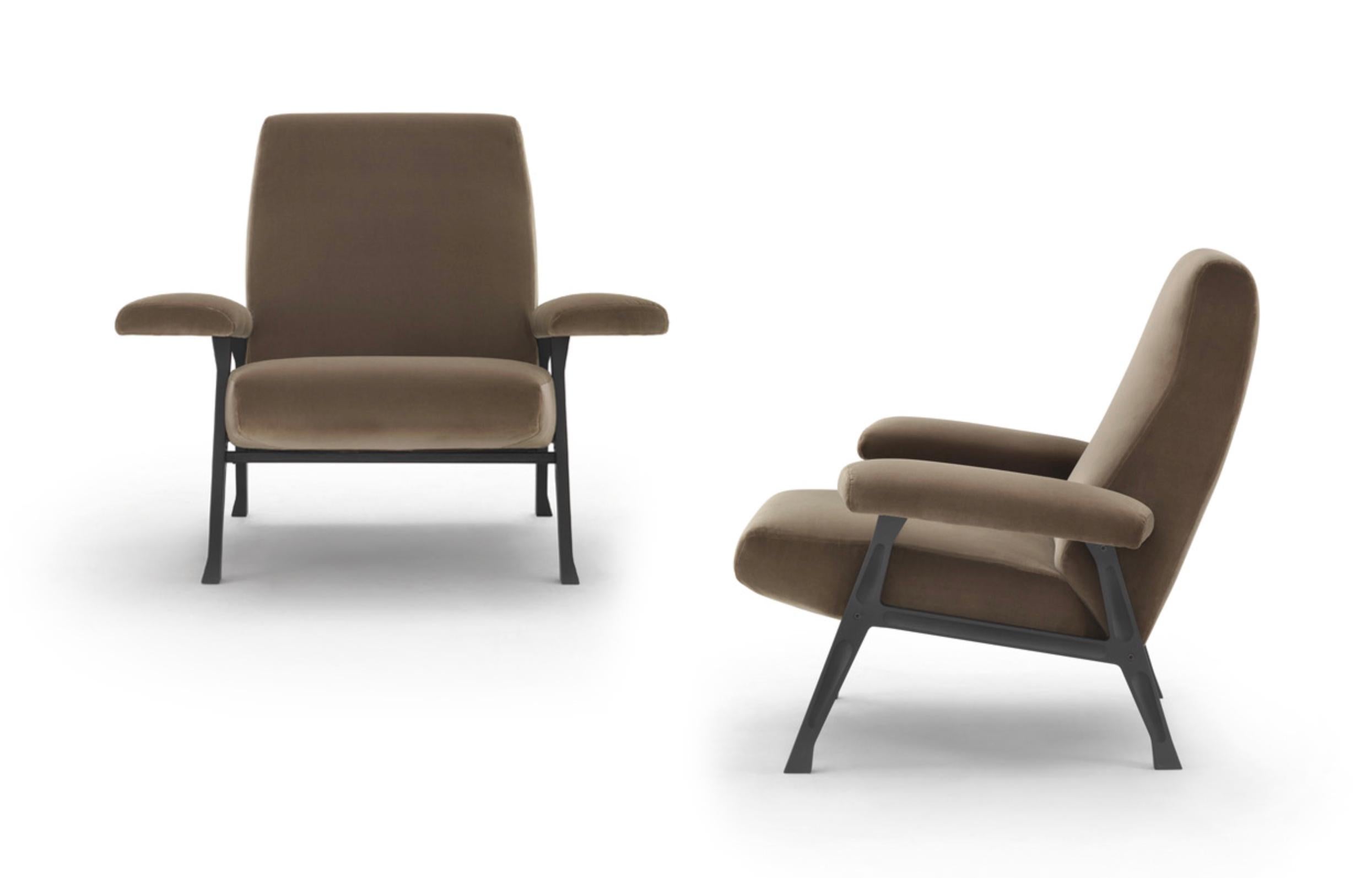 Steel Roberto Menghi 'Hall' Lounge Chair for Arflex 'Capsule Collection' 1958 For Sale