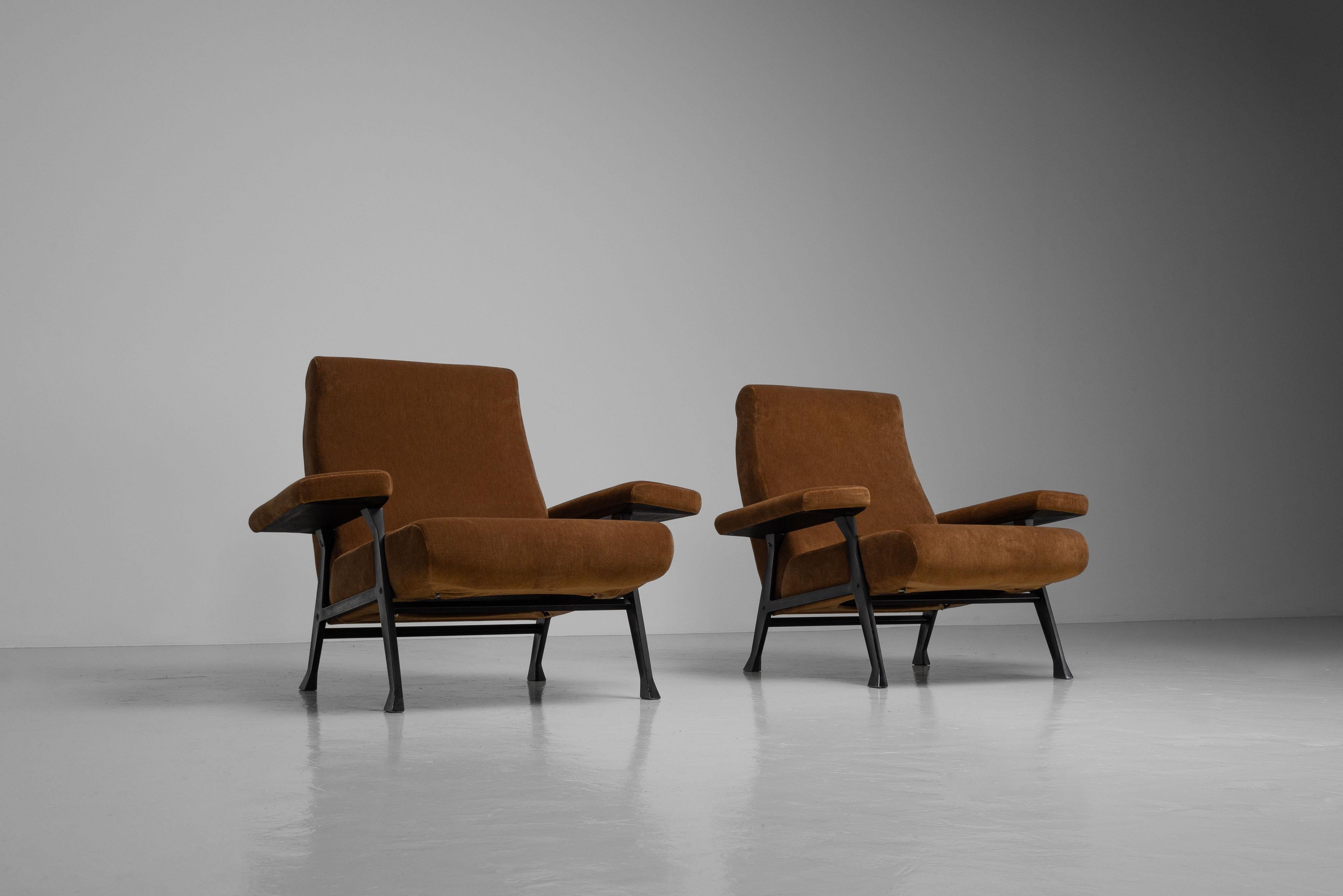 Mid-Century moderno Roberto Menghi Hall sedie lounge Arflex Italia 1958 in vendita