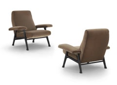 Roberto Menghi Coppia di sedie da salotto 'Hall' per Arflex 1958