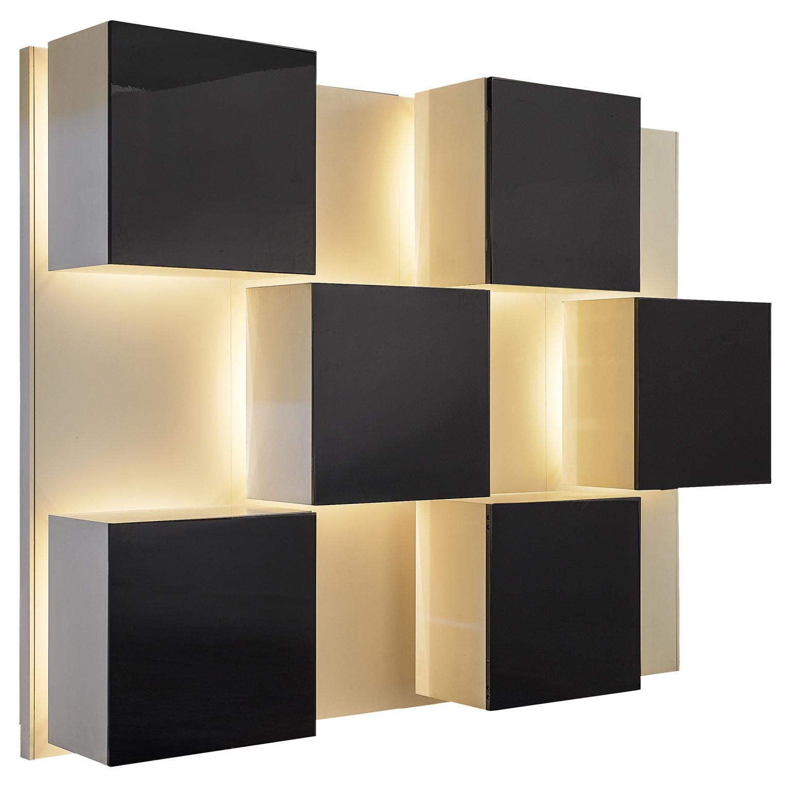 Roberto Monsani for Acerbis Illuminated Wall Unit 
