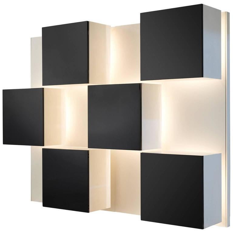 Roberto Monsani Illuminated Wall Unit for Acerbis