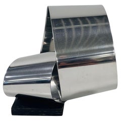 Roberto Moriconi 1974 base en acier et Wood Wood.