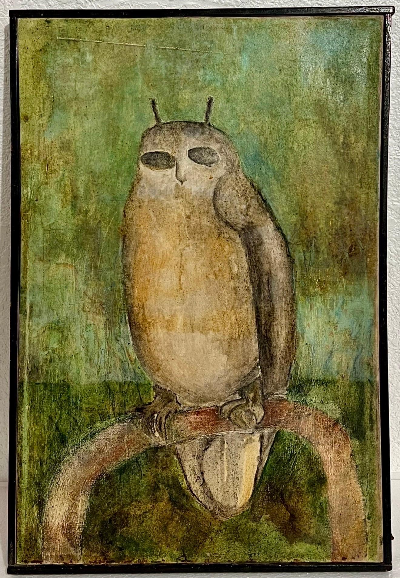Roberto Obregón, Venezuelan, born Colombia. 1946–2003
Pájaro en Verdes-Azules
Oil on canvas
Hand signed and dated verso
1964
Provenance: bears label from Phillips auction house
Dimensions: framed 24 X16 23.5 h × 15.5 w in (60 × 39 cm)
(Further