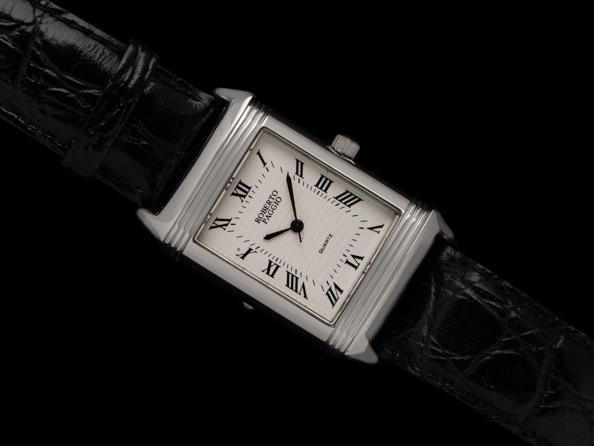 Roberto Paggio Reversible (Reverso) Watch - Owned & Worn By Harry Bellafonte In Good Condition For Sale In Suwanee, GA