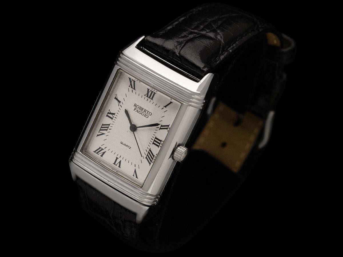 Men's Roberto Paggio Reversible (Reverso) Watch - Owned & Worn By Harry Bellafonte For Sale