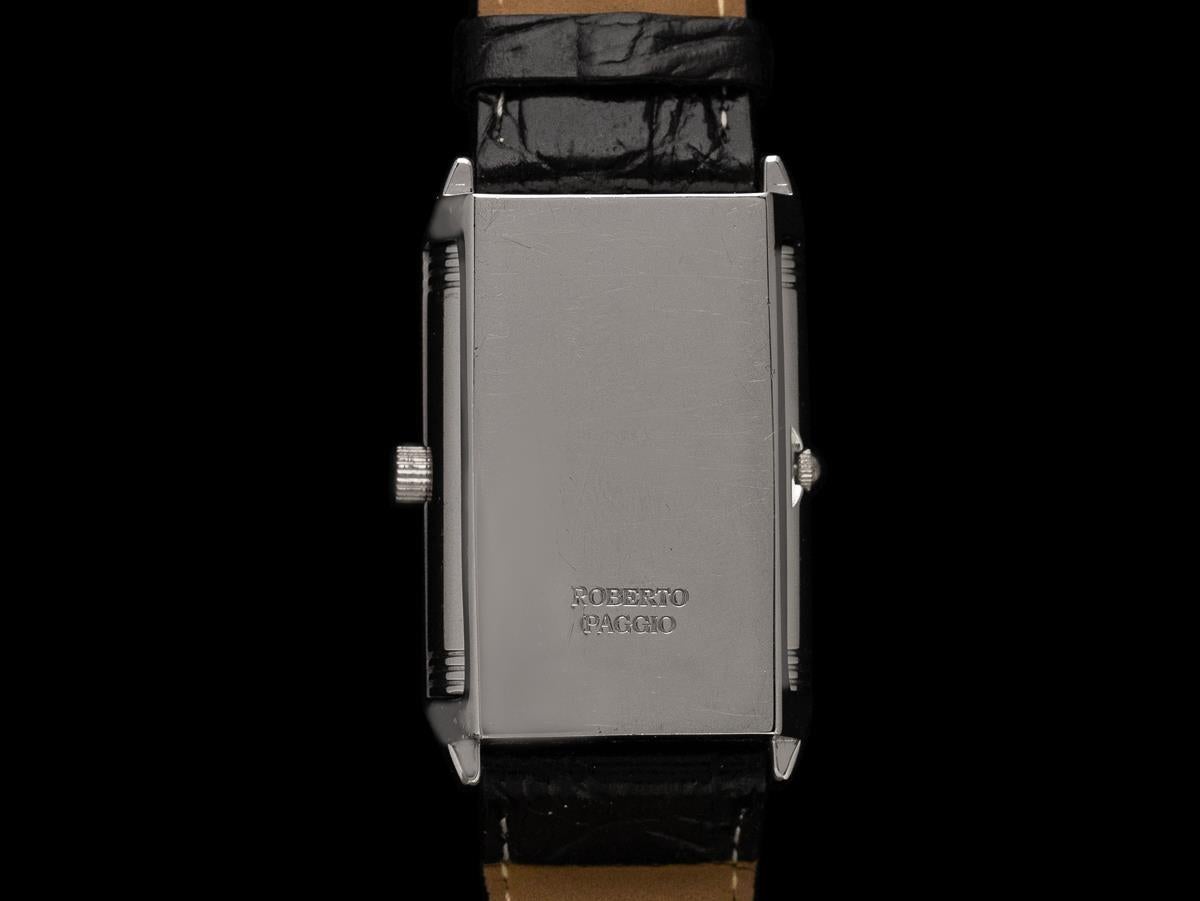 Roberto Paggio Reversible (Reverso) Watch - Owned & Worn By Harry Bellafonte For Sale 3