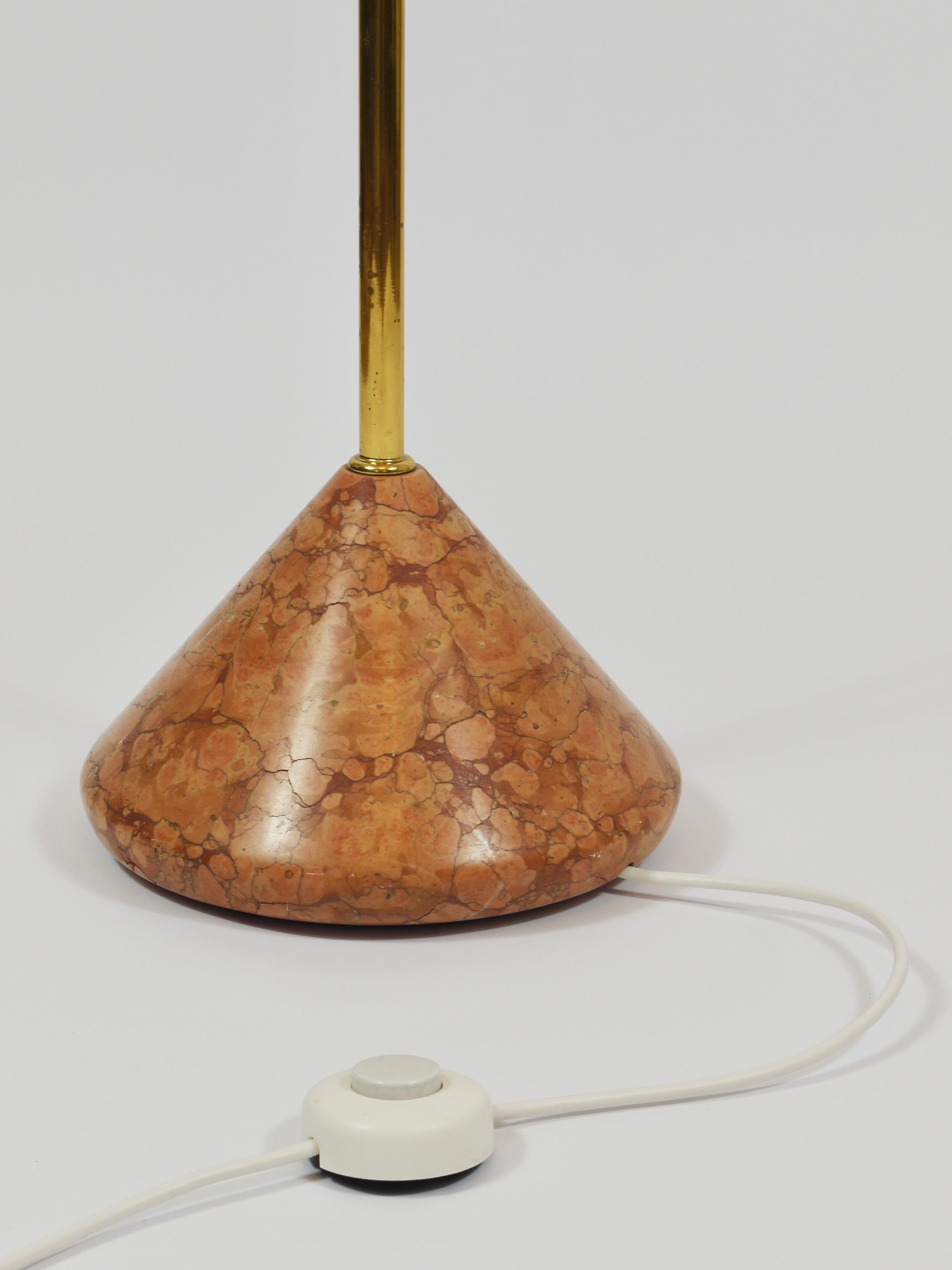 Roberto Pamio Febo Floor Lamp in Marble, Brass & Murano Glass by Leucos Italy For Sale 10