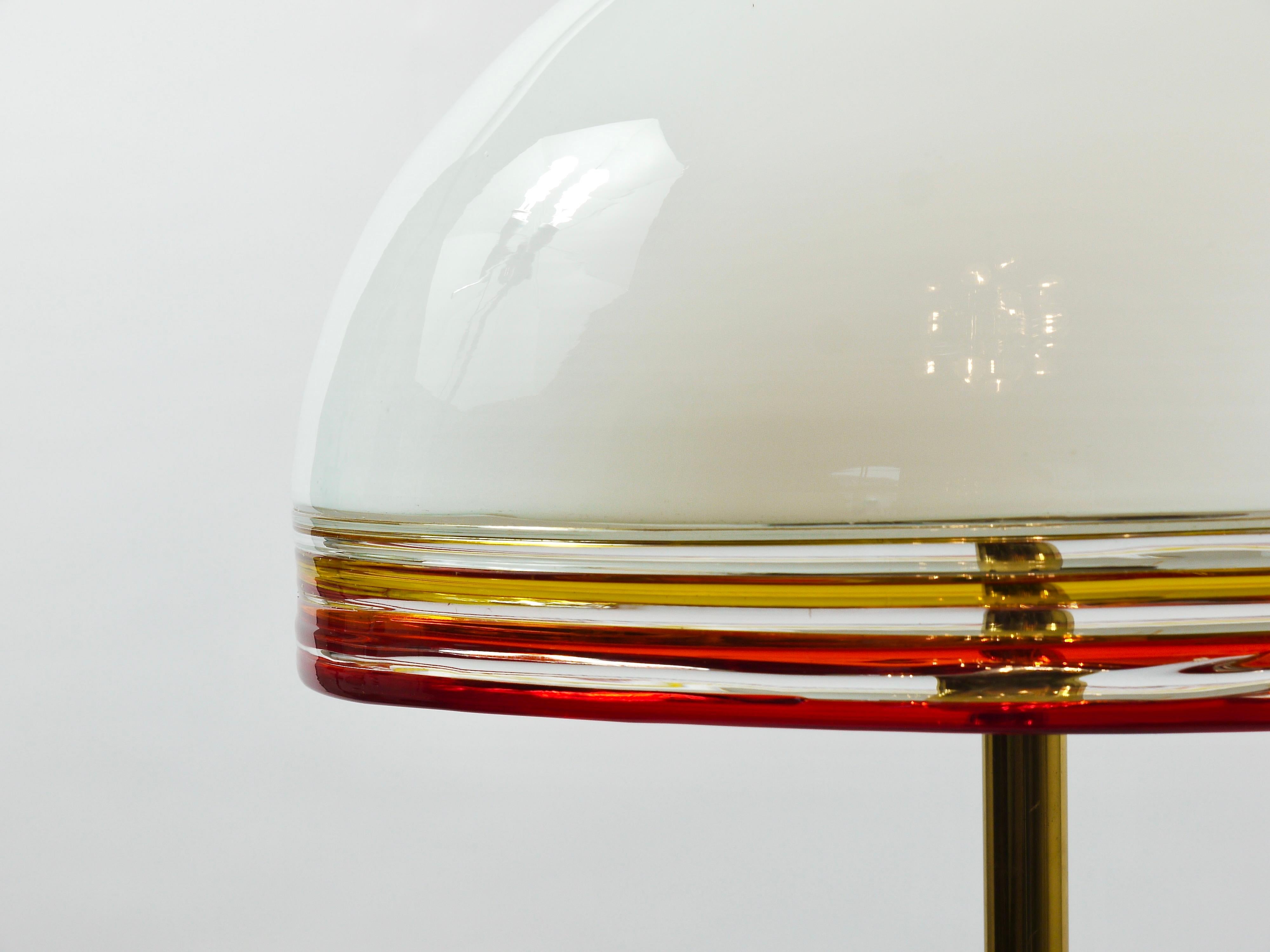 Roberto Pamio Febo Floor Lamp in Marble, Brass & Murano Glass by Leucos Italy For Sale 2