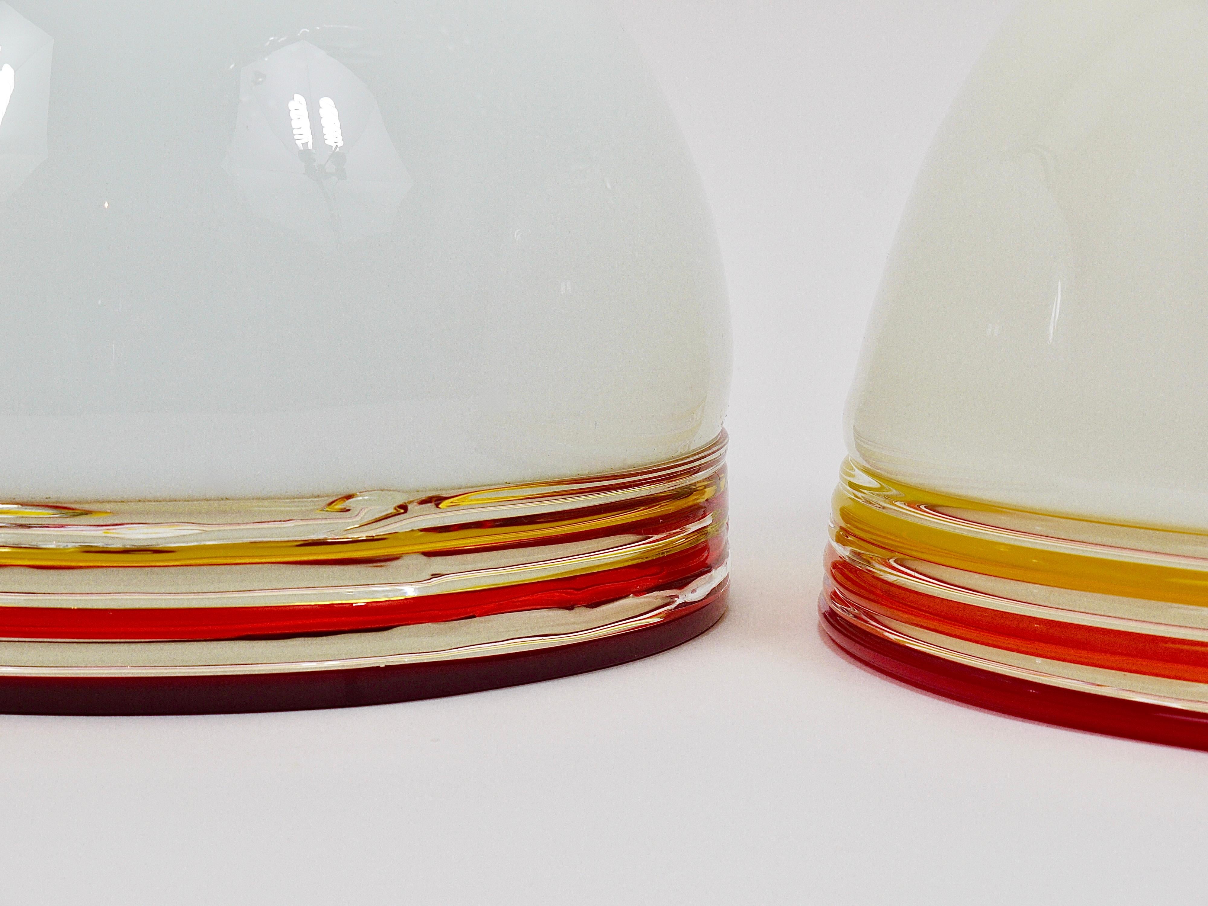 Roberto Pamio Febo Lampade da parete, ottone, vetro di Murano, Leucos, Italia, anni '70 in vendita 11